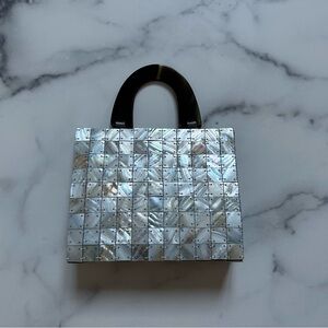 Elegant Mother of Pearl Abalone Tile Handbag Purse